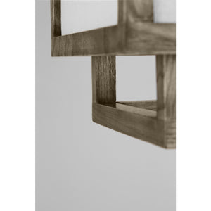 Brockway Small Lantern Weathered Oak Wood - Visual Comfort Ceiling Lights