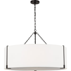 Bergen Extra Large Hanging Shade Aged Iron - Visual Comfort Ceiling Lights