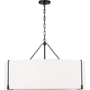 Bergen Extra Large Hanging Shade Aged Iron - Visual Comfort Ceiling Lights