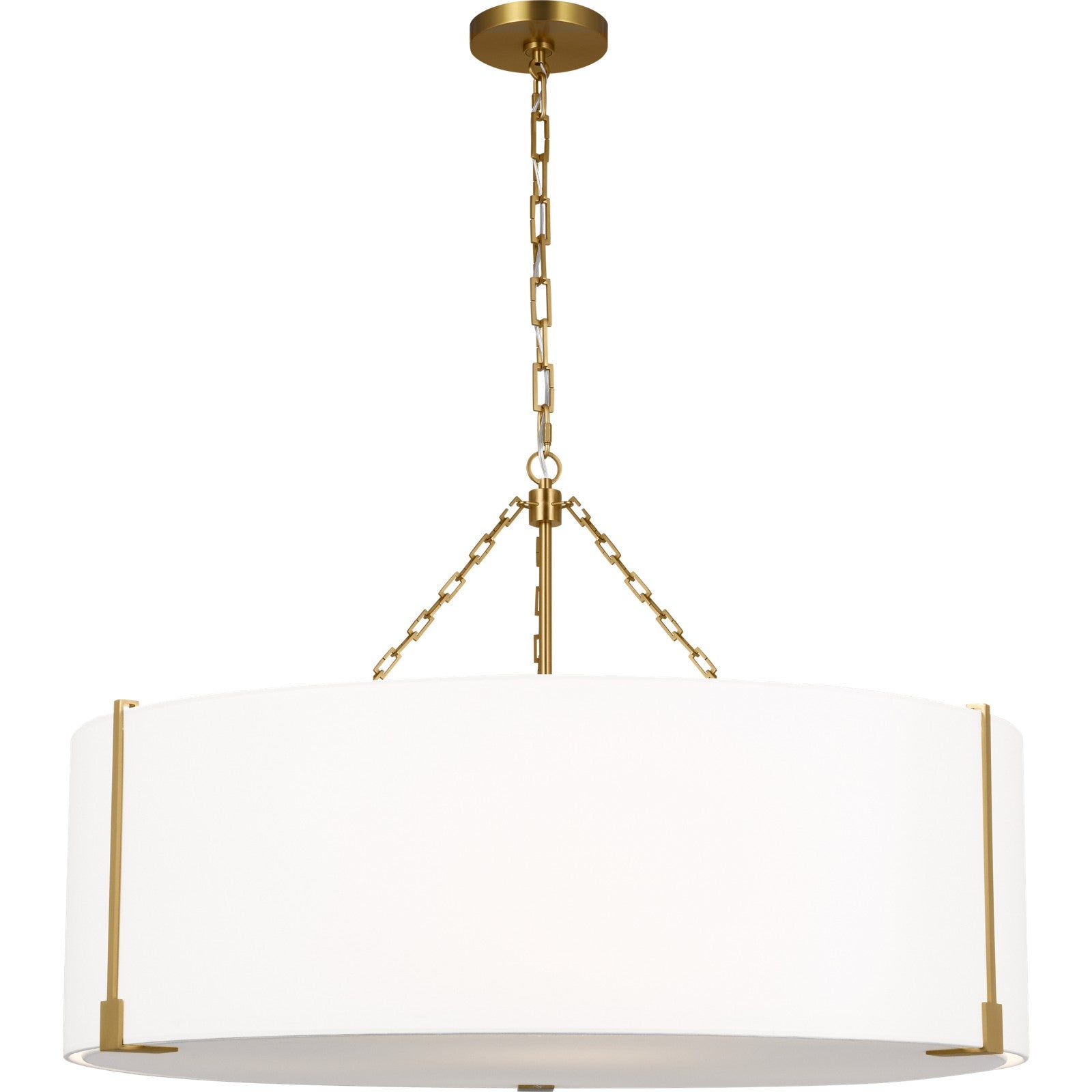 Bergen Extra Large Hanging Shade Aged Iron - Visual Comfort Ceiling Lights
