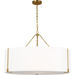 Bergen Extra Large Hanging Shade Aged Iron - Visual Comfort Ceiling Lights