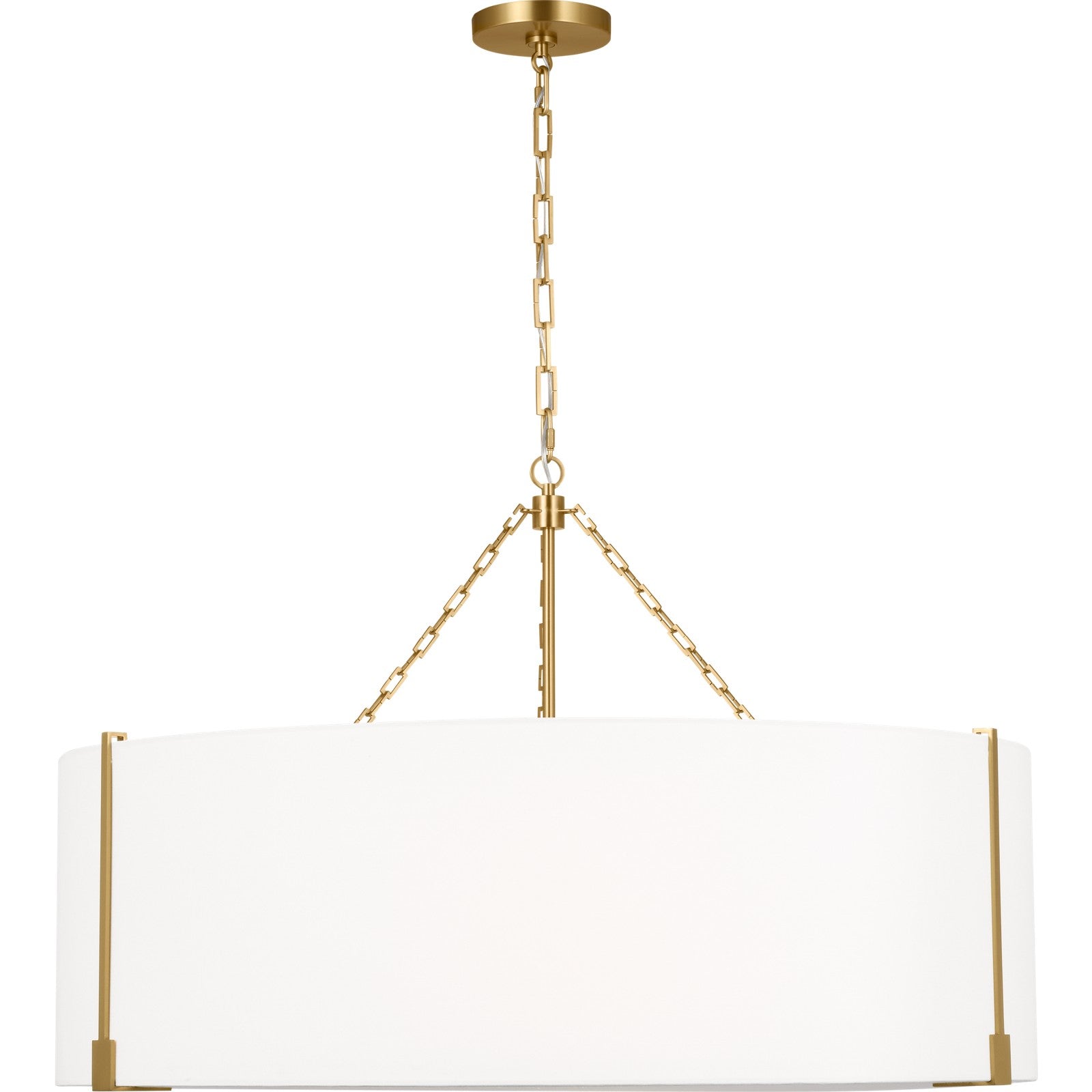 Bergen Extra Large Hanging Shade Aged Iron - Visual Comfort Ceiling Lights
