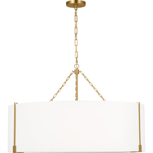 Bergen Extra Large Hanging Shade Aged Iron - Visual Comfort Ceiling Lights