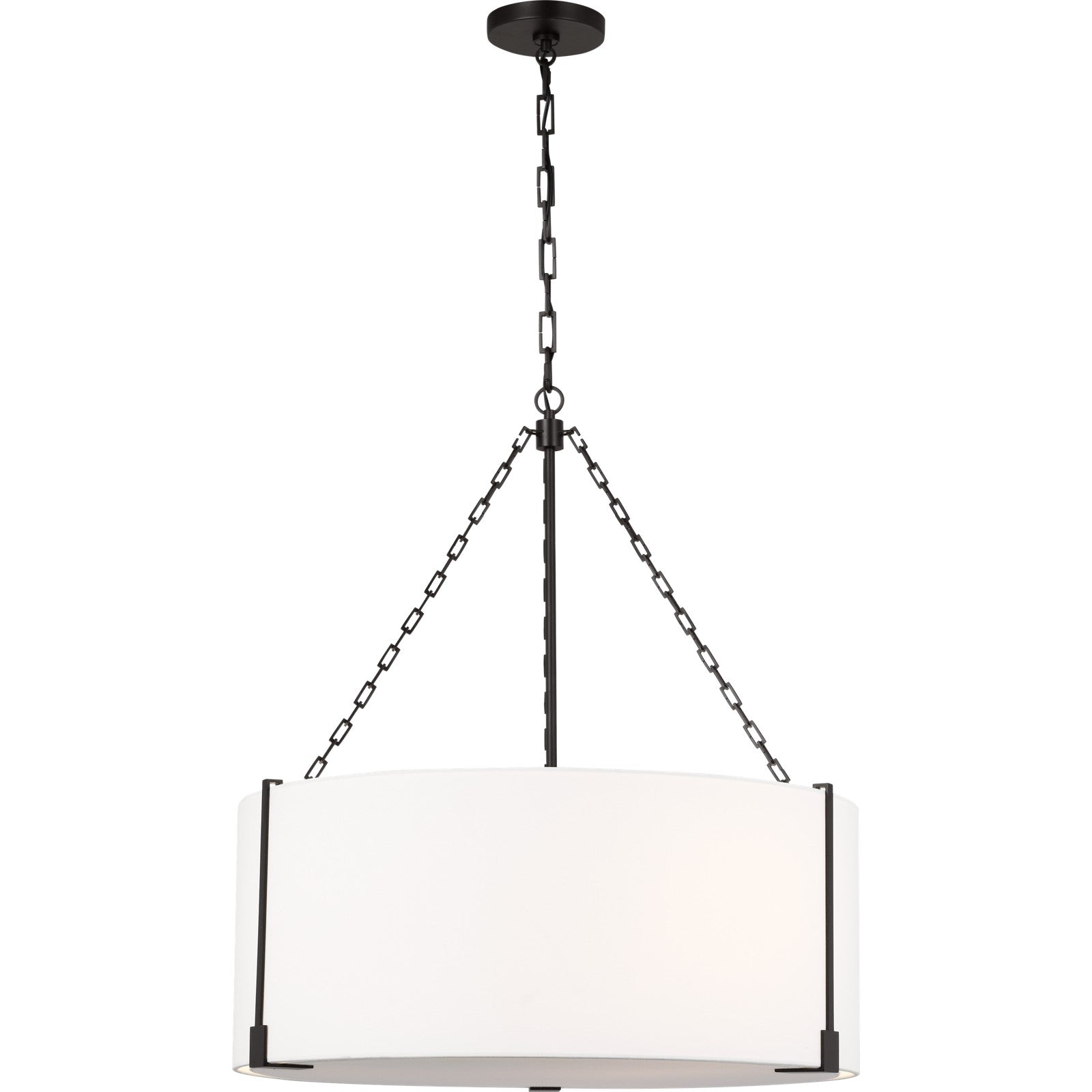 Bergen Large Hanging Shade Aged Iron - Visual Comfort Ceiling Lights