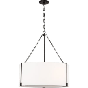 Bergen Large Hanging Shade Aged Iron - Visual Comfort Ceiling Lights