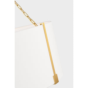Bergen Large Hanging Shade Aged Iron - Visual Comfort Ceiling Lights