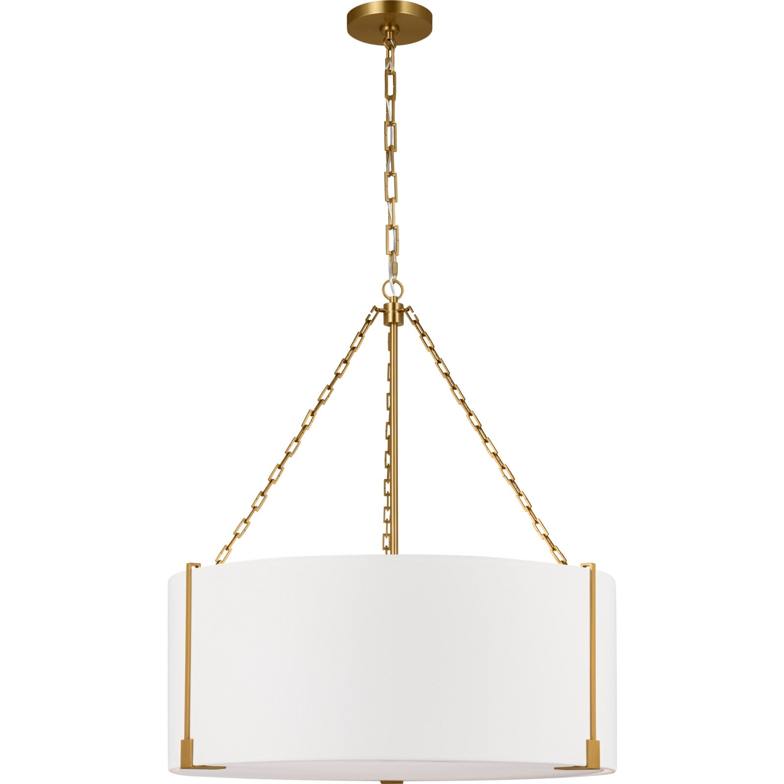 Bergen Large Hanging Shade Aged Iron - Visual Comfort Ceiling Lights