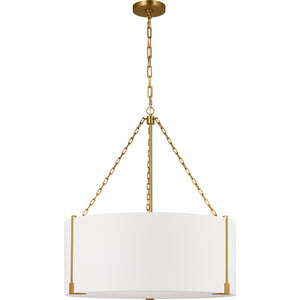 Bergen Large Hanging Shade Aged Iron - Visual Comfort Ceiling Lights