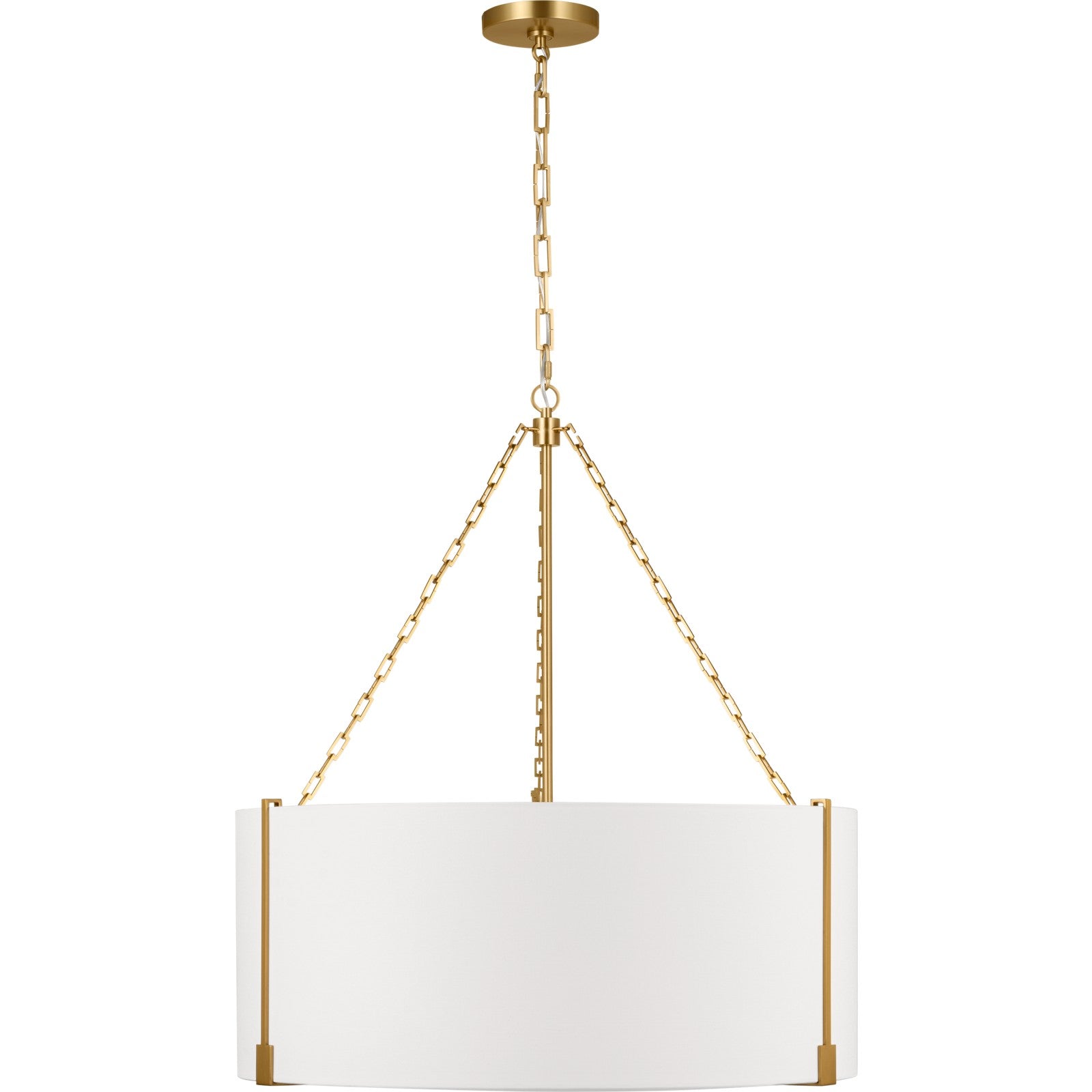 Bergen Large Hanging Shade Aged Iron - Visual Comfort Ceiling Lights