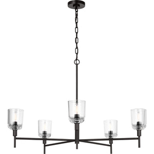 Hartley Large Chandelier Aged Iron - Visual Comfort Ceiling Lights