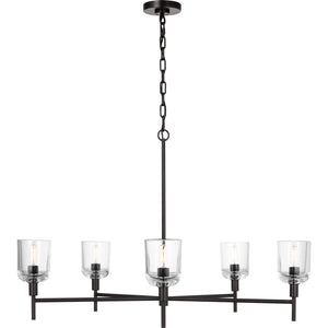 Hartley Large Chandelier Aged Iron - Visual Comfort Ceiling Lights