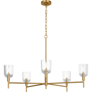 Hartley Large Chandelier Aged Iron - Visual Comfort Ceiling Lights