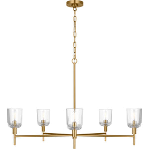 Hartley Large Chandelier Aged Iron - Visual Comfort Ceiling Lights