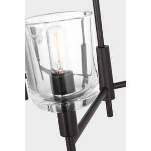 Hartley Mediium Chandelier Aged Iron - Visual Comfort Ceiling Lights