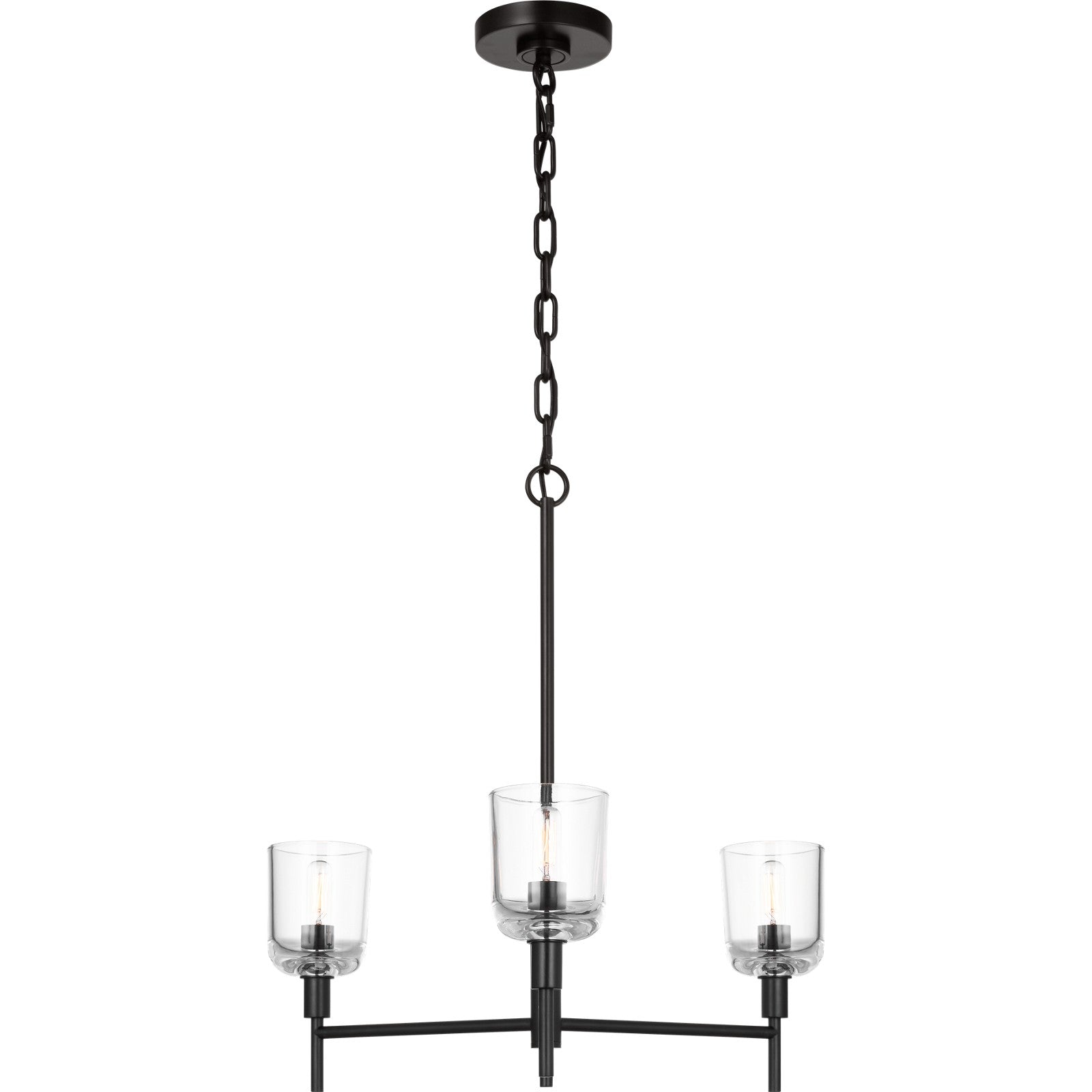 Hartley Mediium Chandelier Aged Iron - Visual Comfort Ceiling Lights