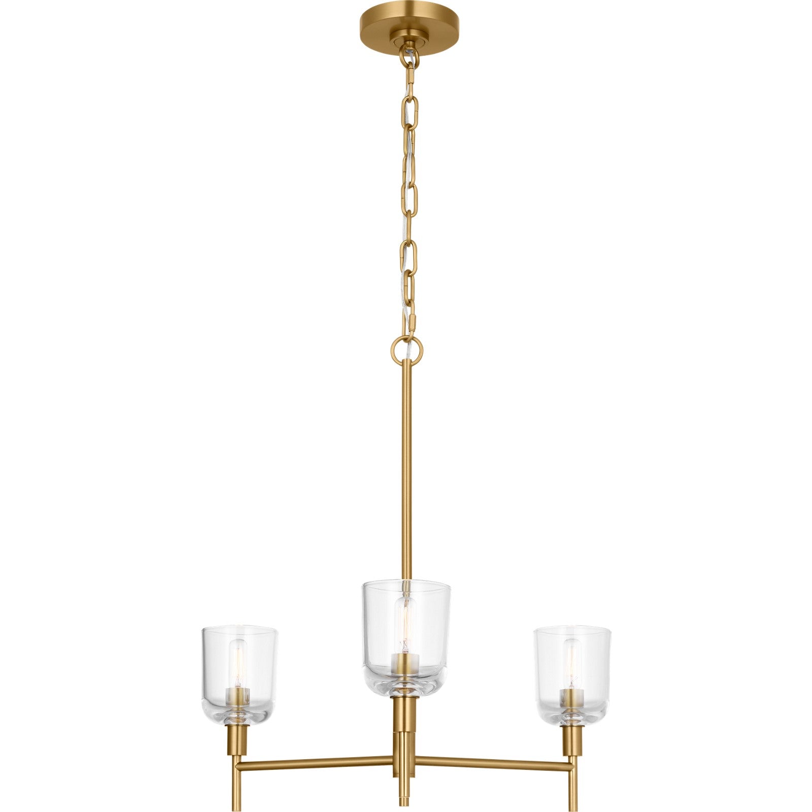 Hartley Mediium Chandelier Aged Iron - Visual Comfort Ceiling Lights