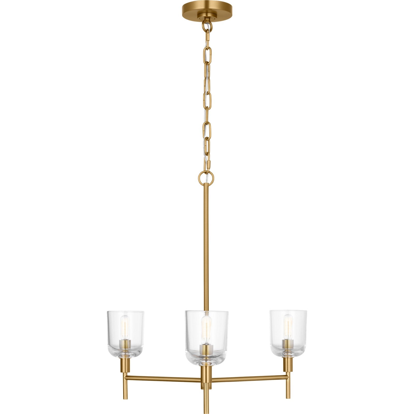 Hartley Mediium Chandelier Aged Iron - Visual Comfort Ceiling Lights