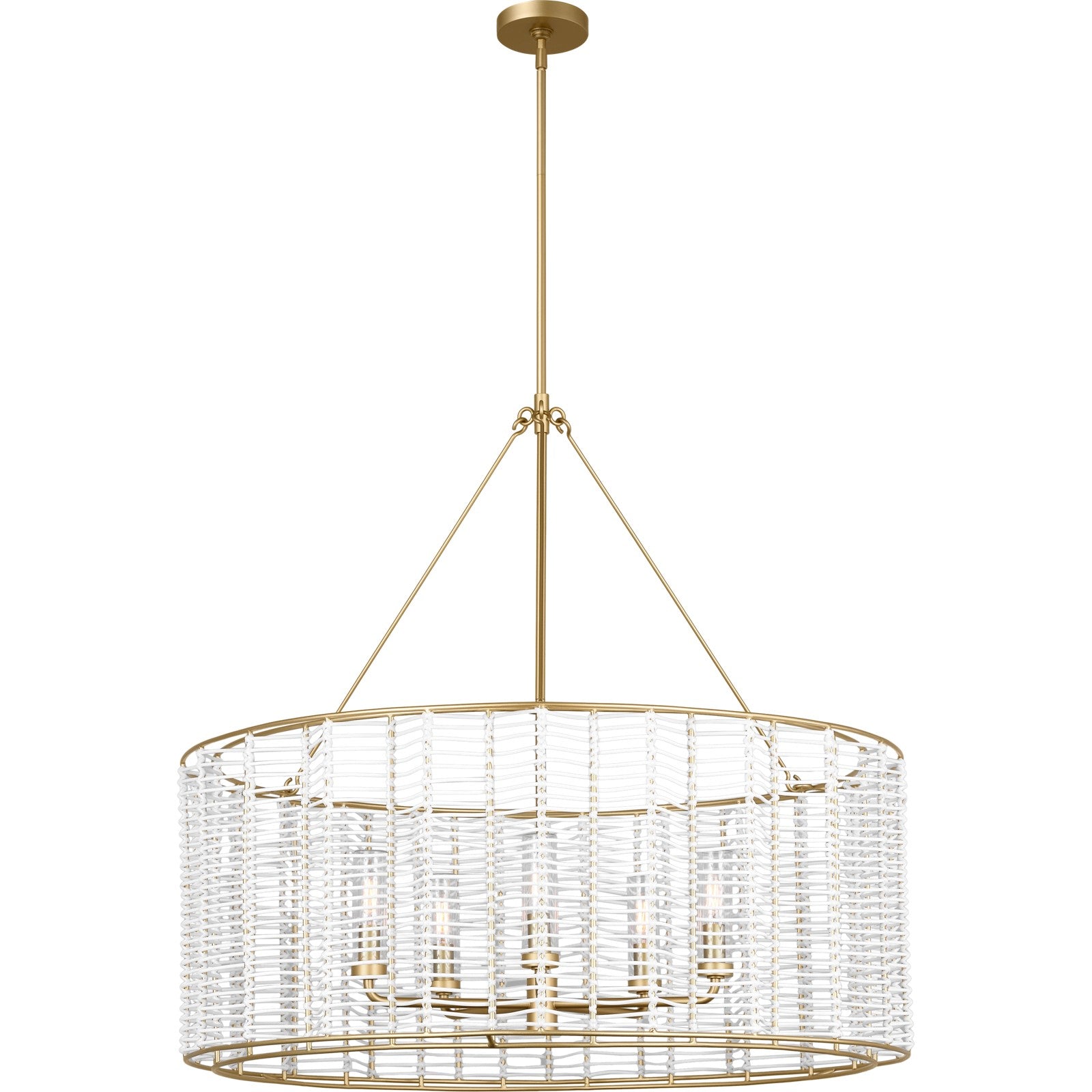 Winslow Large Hanging Shade Midnight Black - Visual Comfort Outdoor Lighting