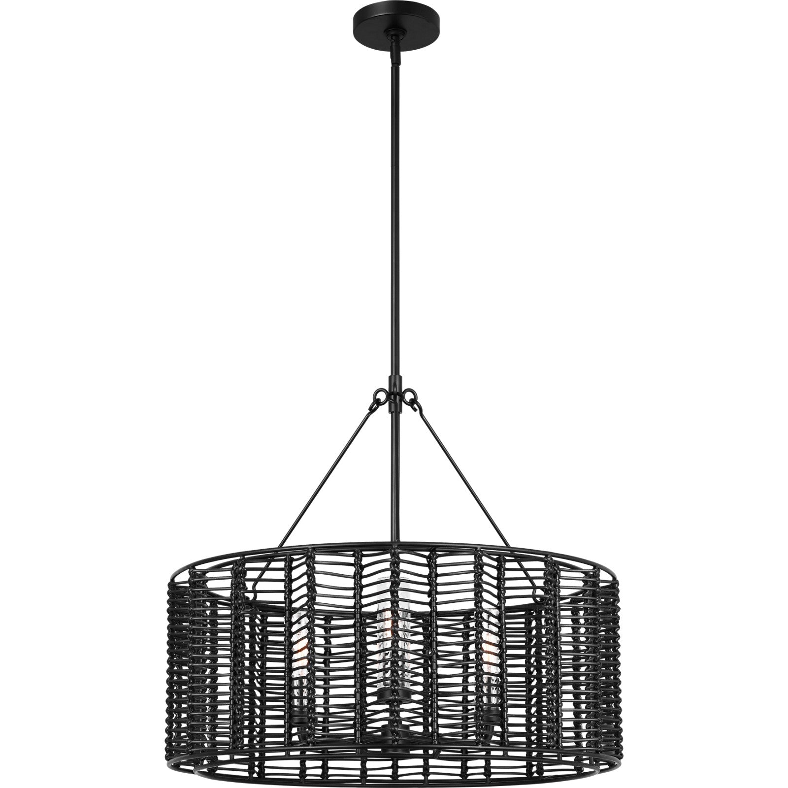 Winslow Medium Hanging Shade Midnight Black - Visual Comfort Outdoor Lighting