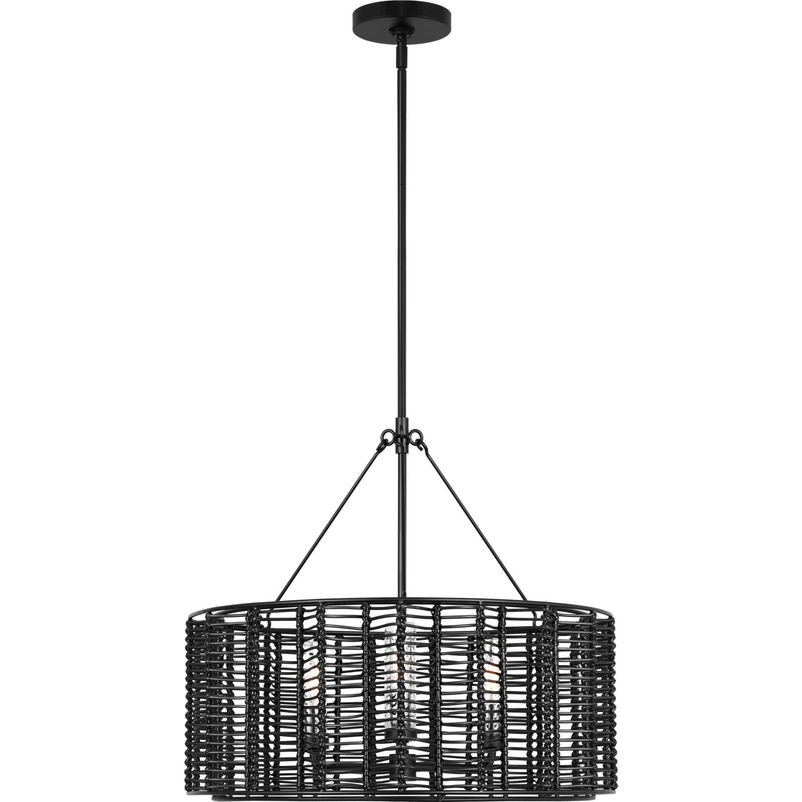 Winslow Medium Hanging Shade Midnight Black - Visual Comfort Outdoor Lighting