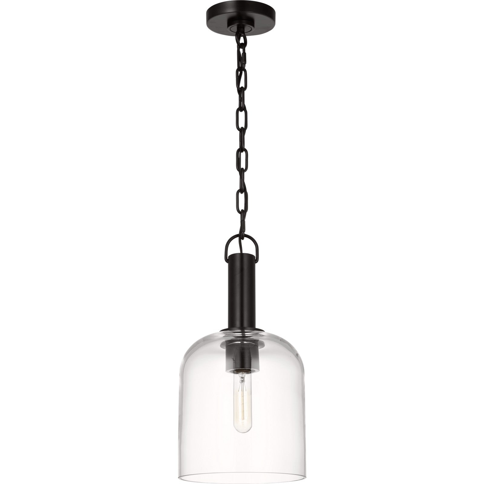 Hartley Medium Pendant Aged Iron - Visual Comfort Ceiling Lights
