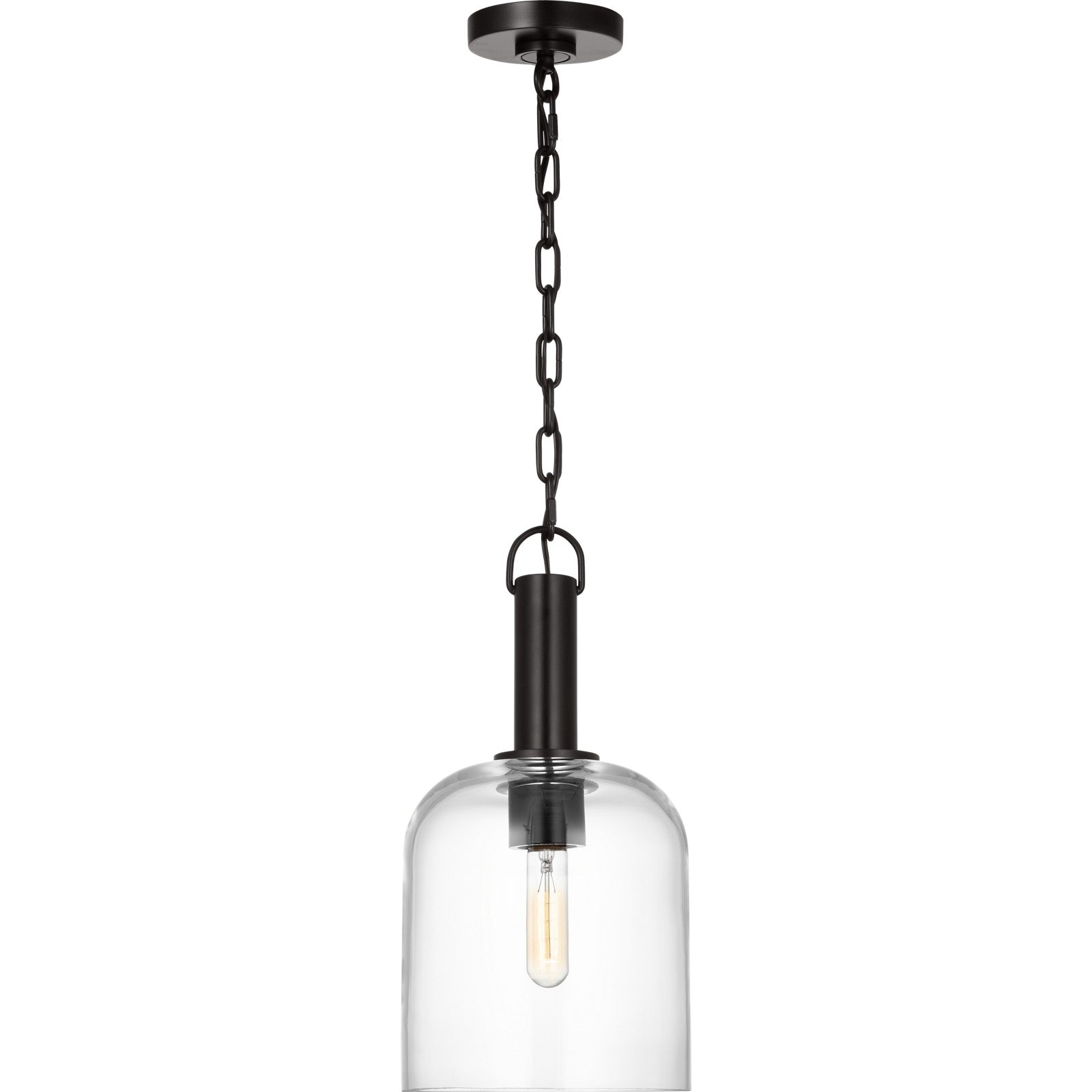 Hartley Medium Pendant Aged Iron - Visual Comfort Ceiling Lights