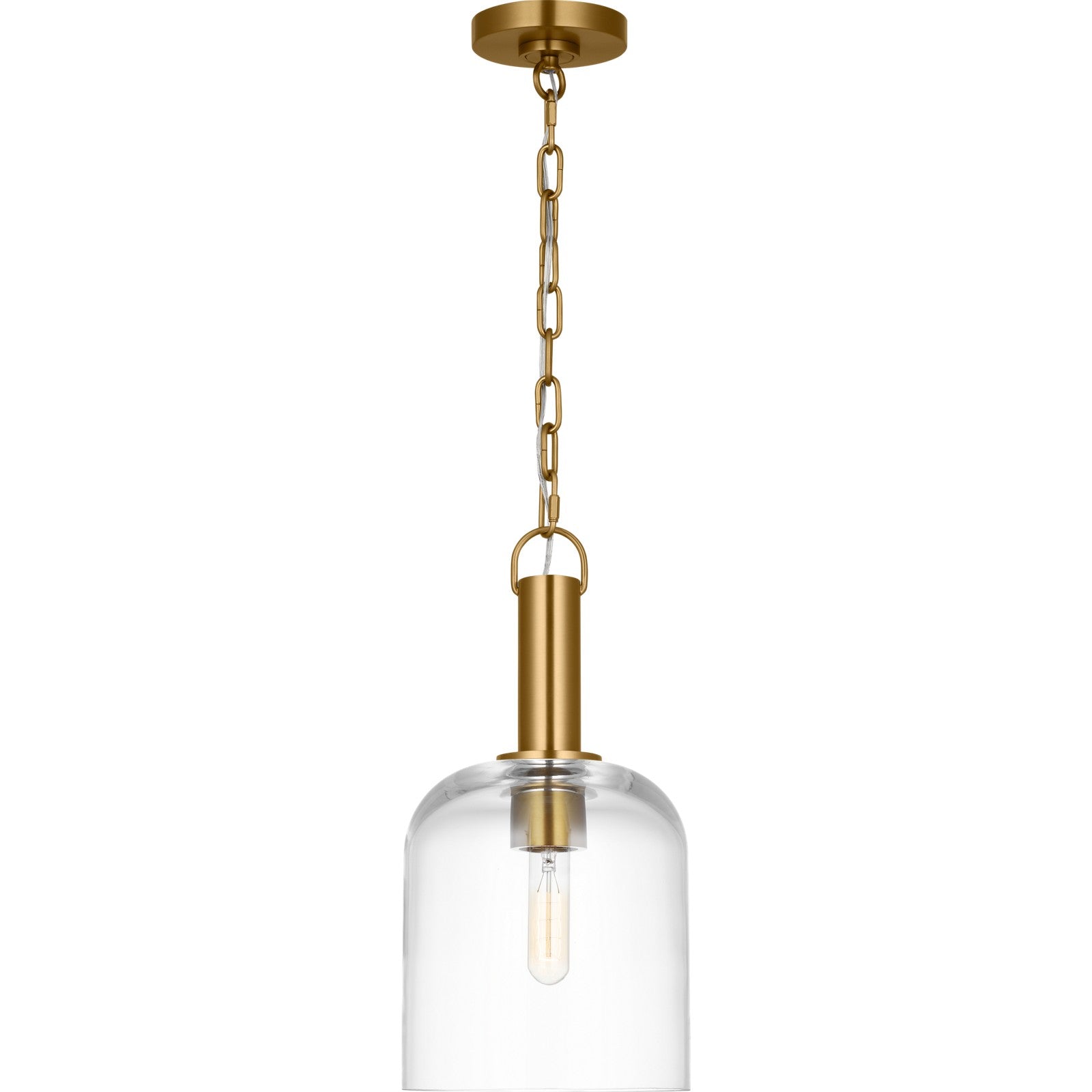 Hartley Medium Pendant Aged Iron - Visual Comfort Ceiling Lights