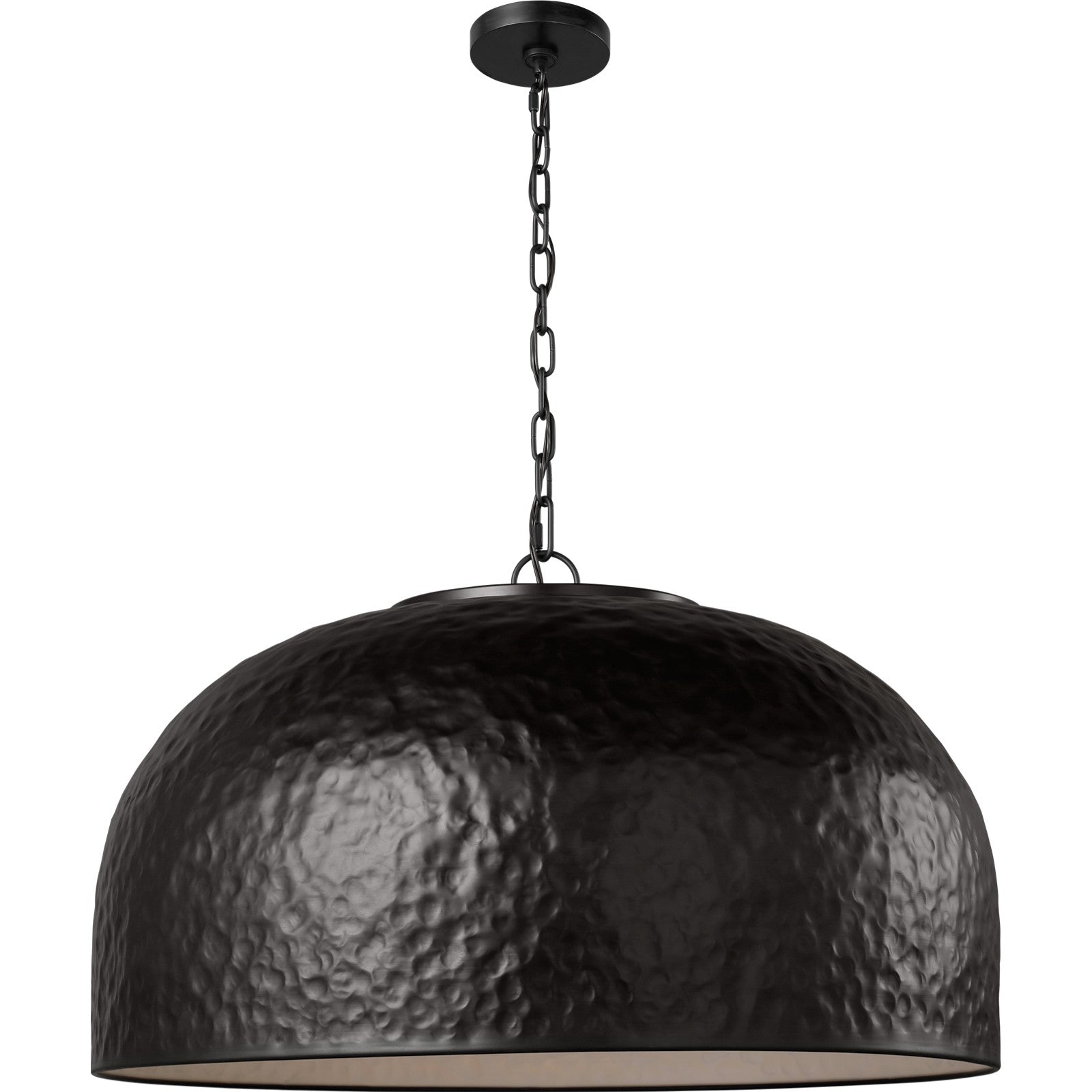 Buckner Medium Pendant Aged Iron - Visual Comfort Ceiling Lights