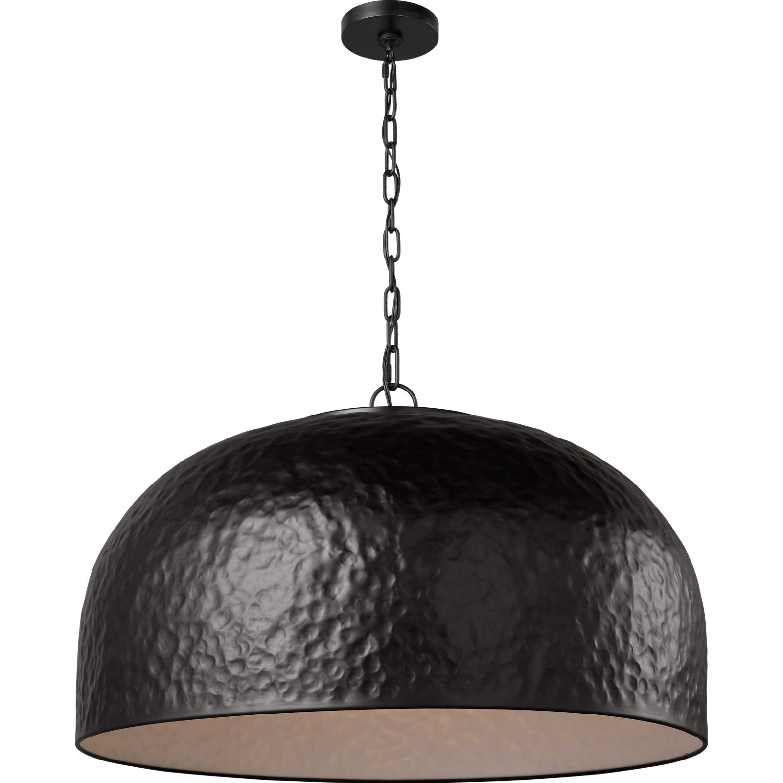 Buckner Medium Pendant Aged Iron - Visual Comfort Ceiling Lights