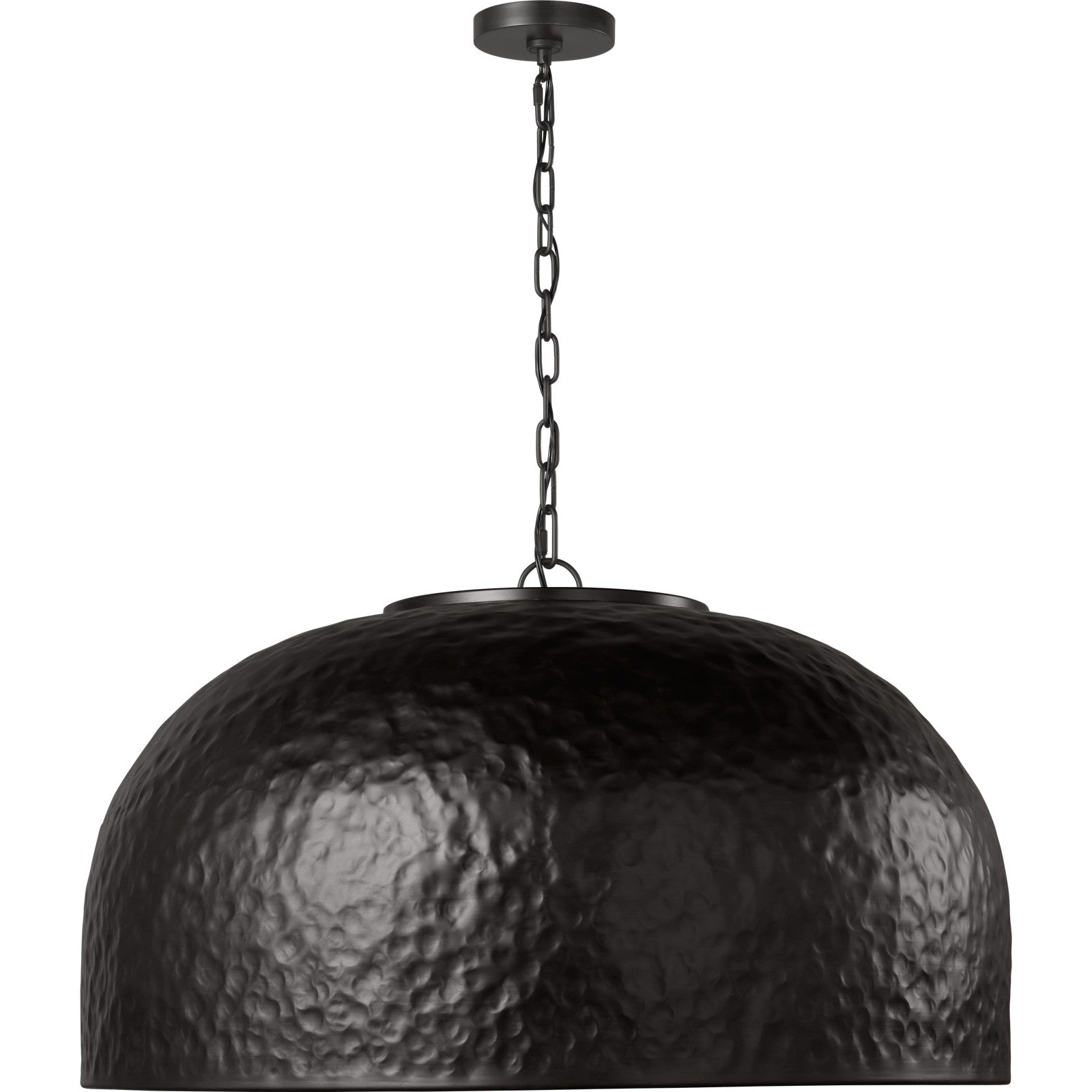 Buckner Medium Pendant Aged Iron - Visual Comfort Ceiling Lights