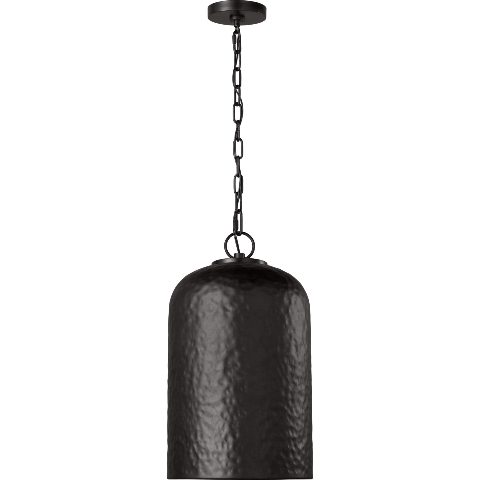 Buckner Tall Pendant Aged Iron - Visual Comfort Ceiling Lights