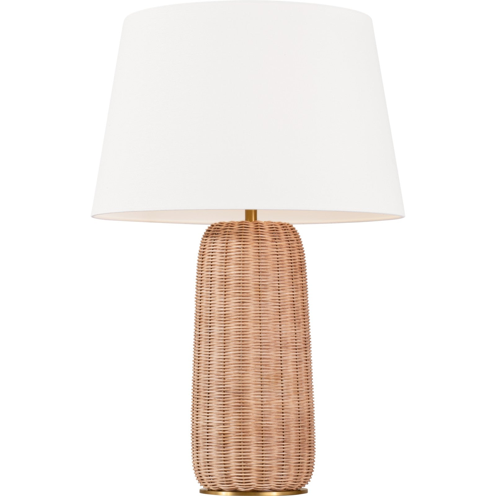 Dumar Large Table Lamp Blonde Rattan - Visual Comfort Table Lamps