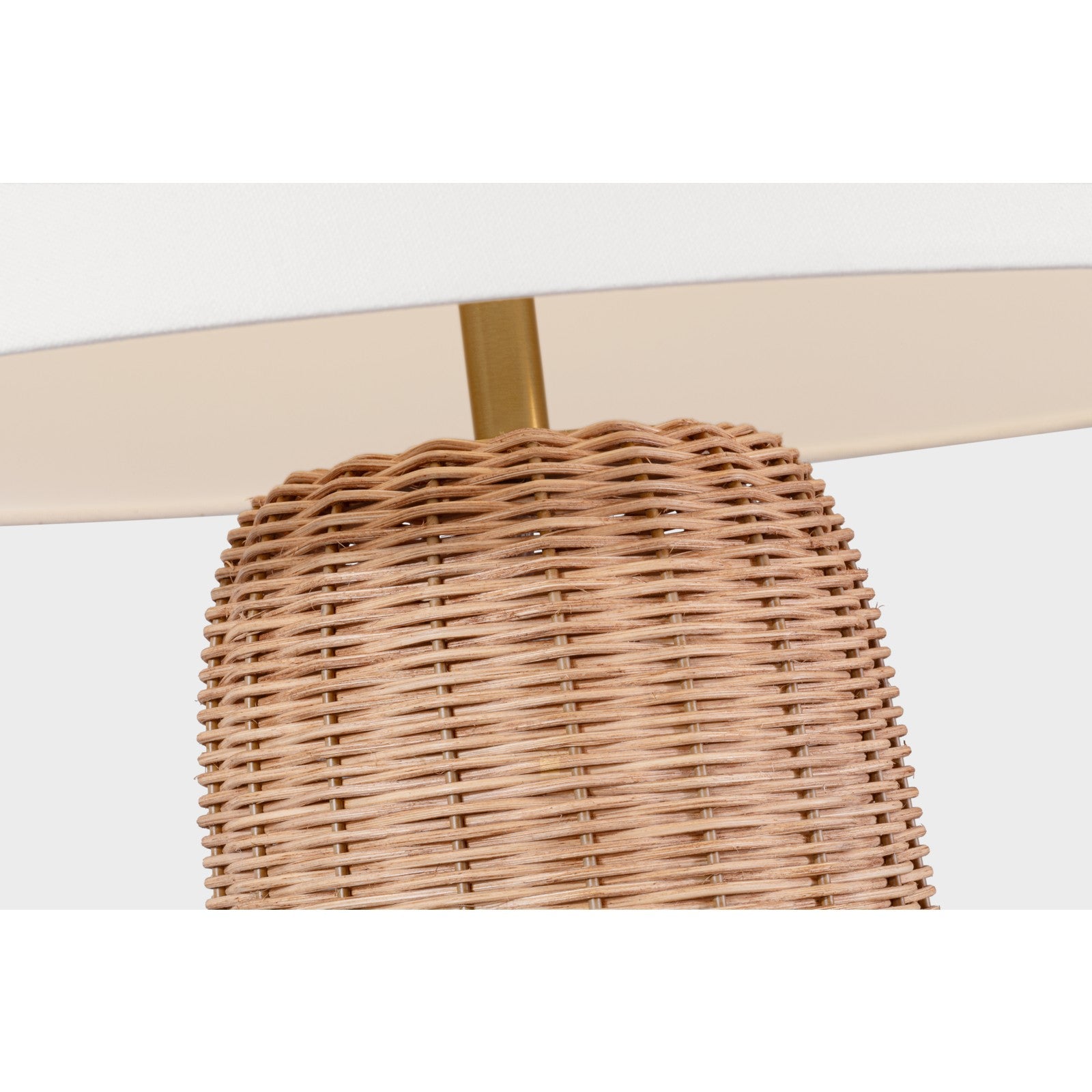 Dumar Large Table Lamp Blonde Rattan - Visual Comfort Table Lamps