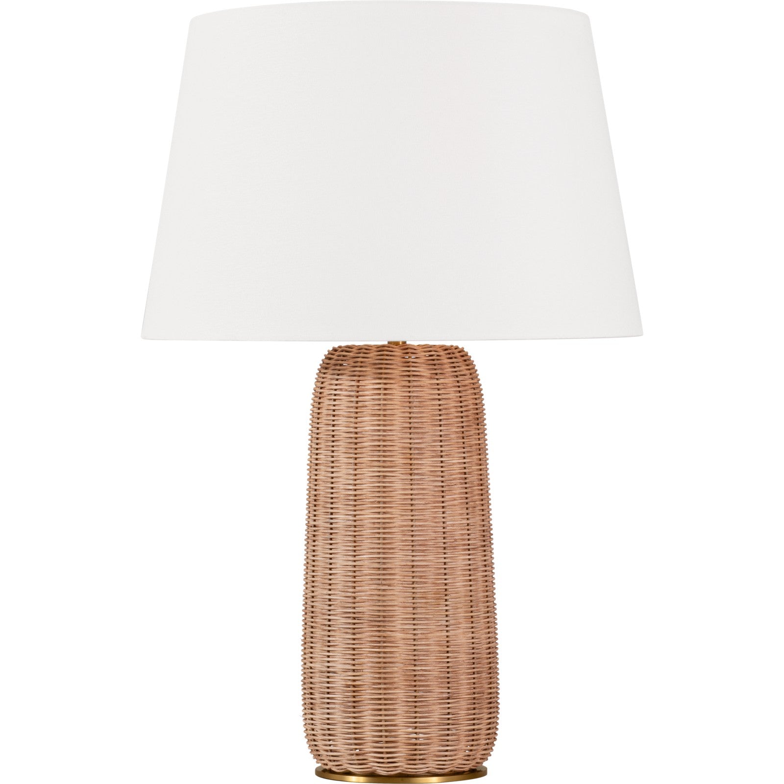 Dumar Large Table Lamp Blonde Rattan - Visual Comfort Table Lamps