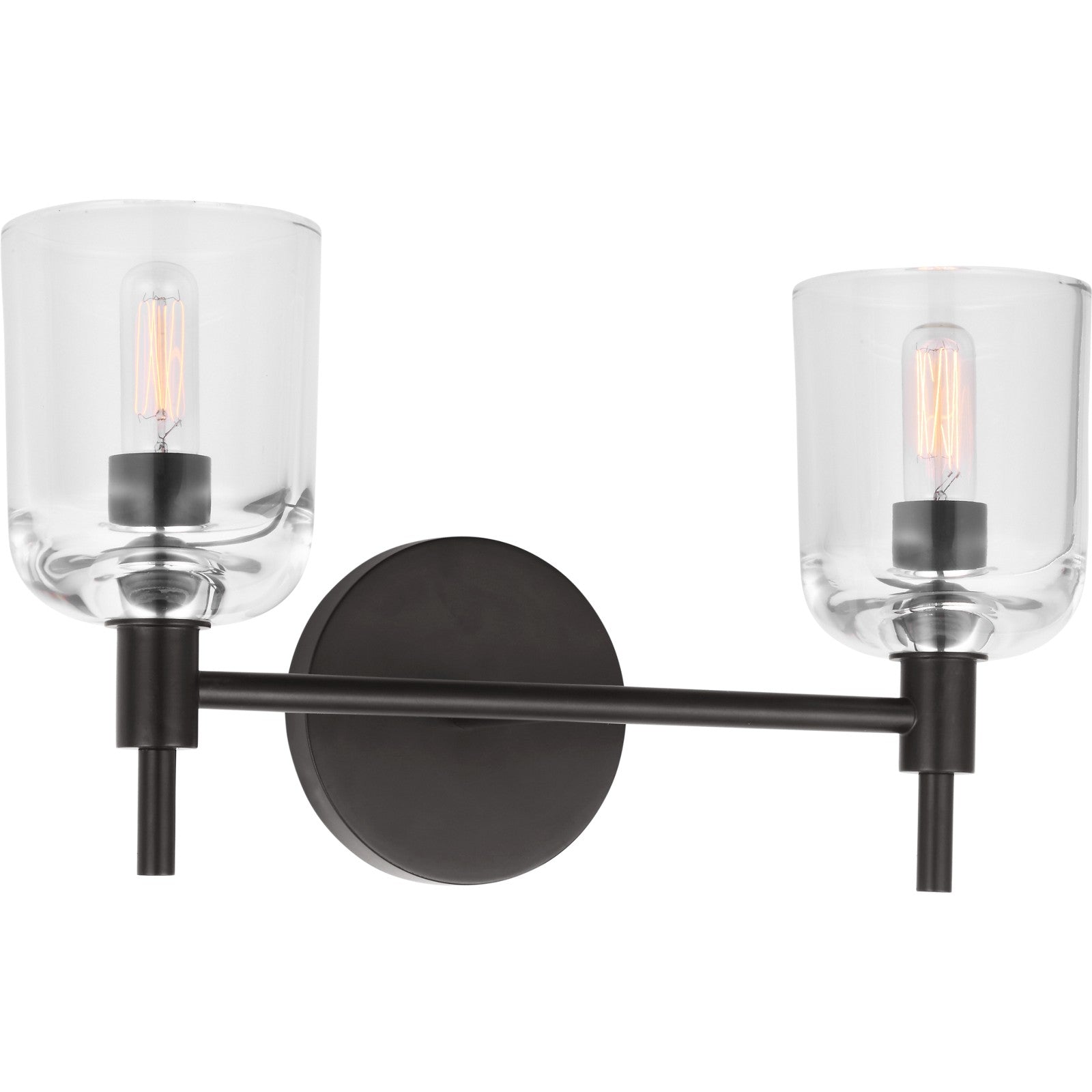 Hartley 2 - Light Vanity Aged Iron - Visual Comfort Wall Lights