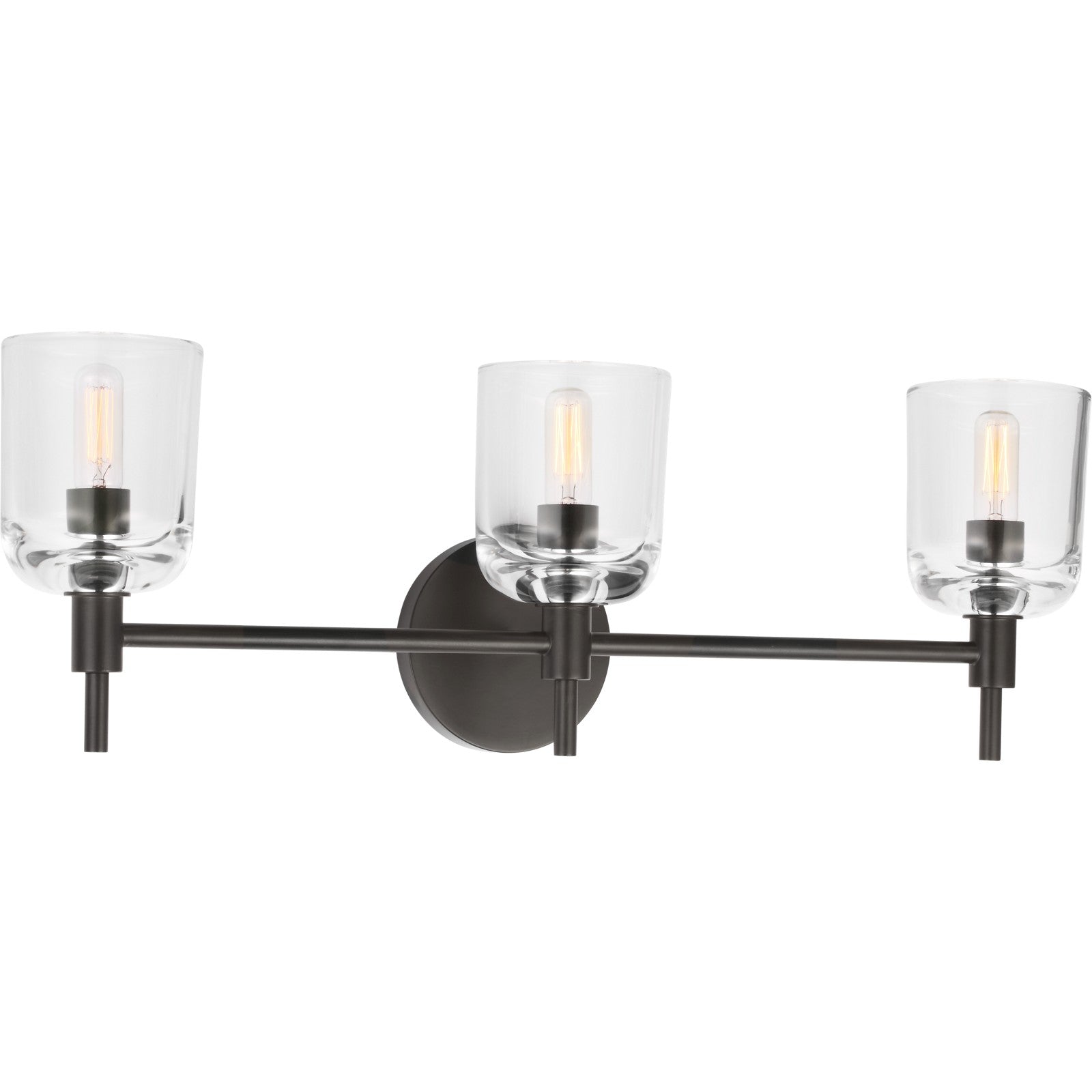 Hartley 3 - Light Vanity Aged Iron - Visual Comfort Wall Lights