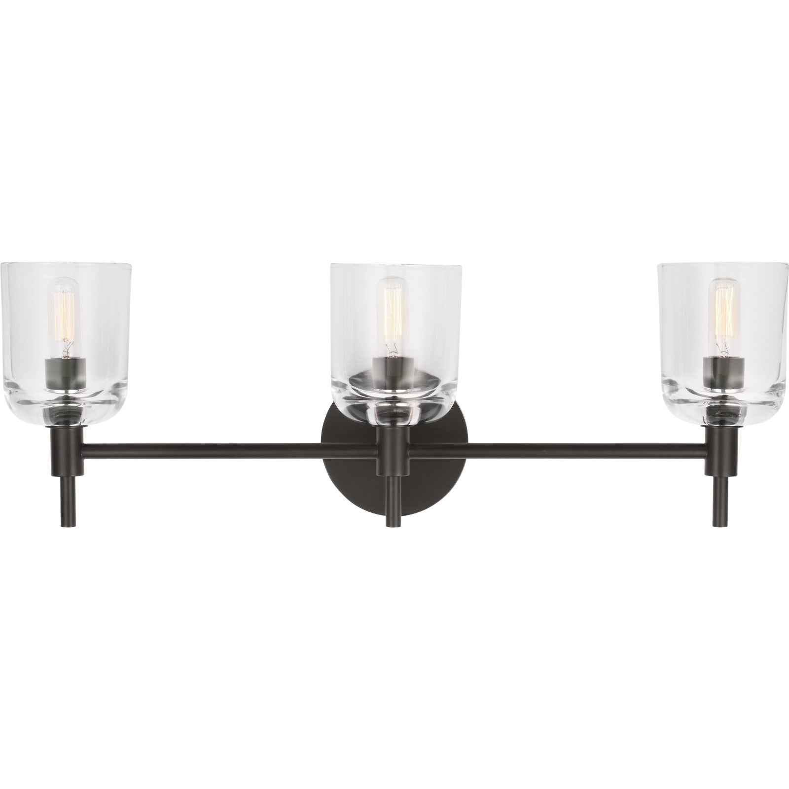 Hartley 3 - Light Vanity Aged Iron - Visual Comfort Wall Lights