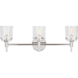Hartley 3 - Light Vanity Aged Iron - Visual Comfort Wall Lights