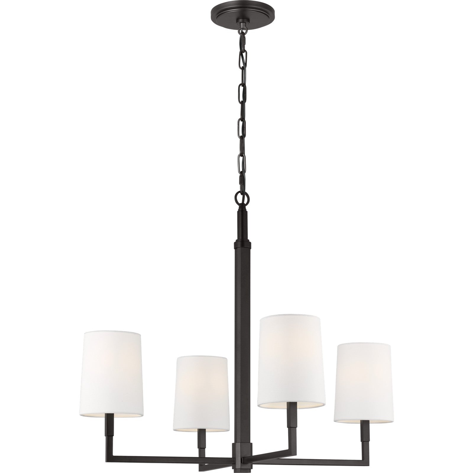 Danica Medium Chandelier Aged Iron - Visual Comfort Ceiling Lights