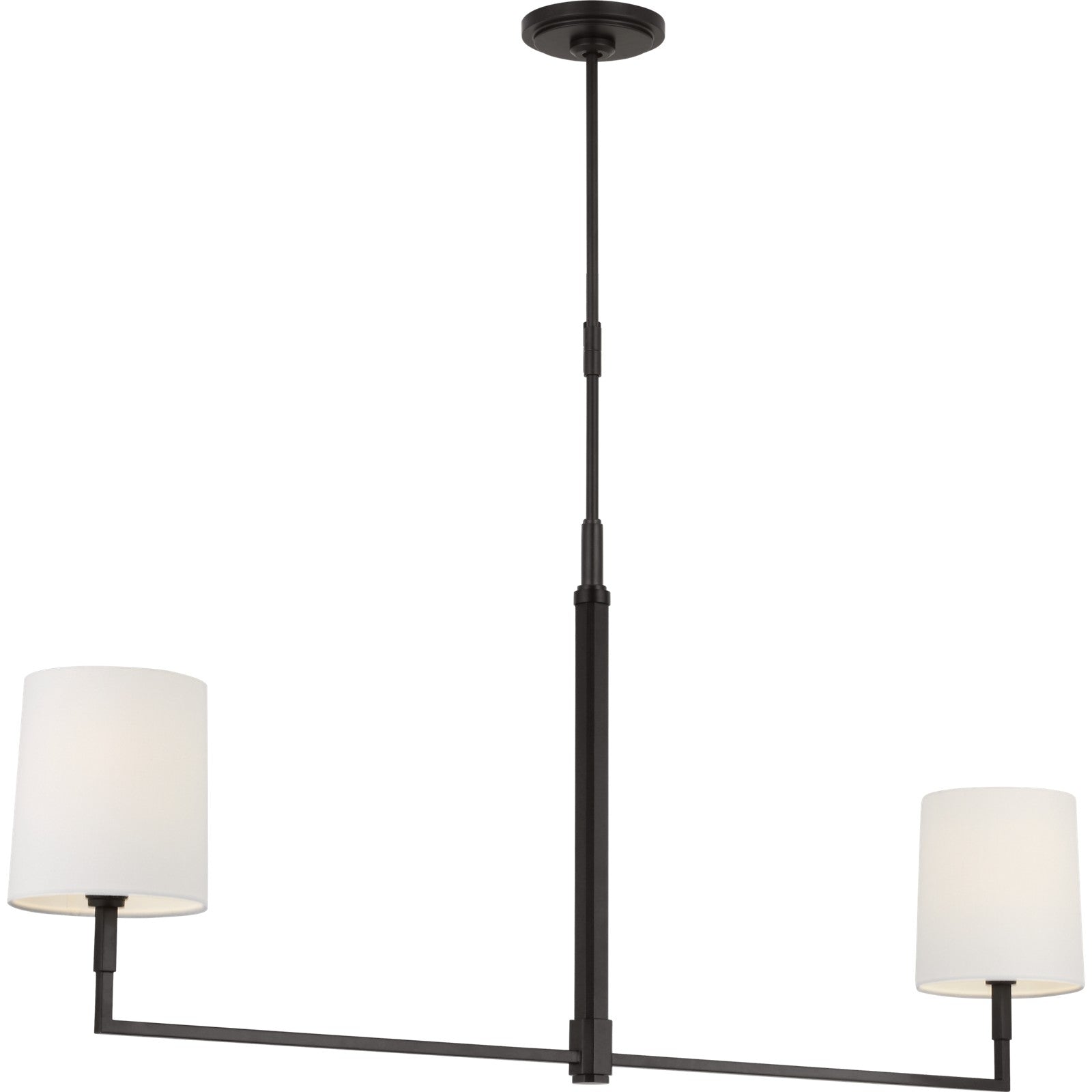 Danica Large Linear Chandelier Aged Iron - Visual Comfort Ceiling Lights