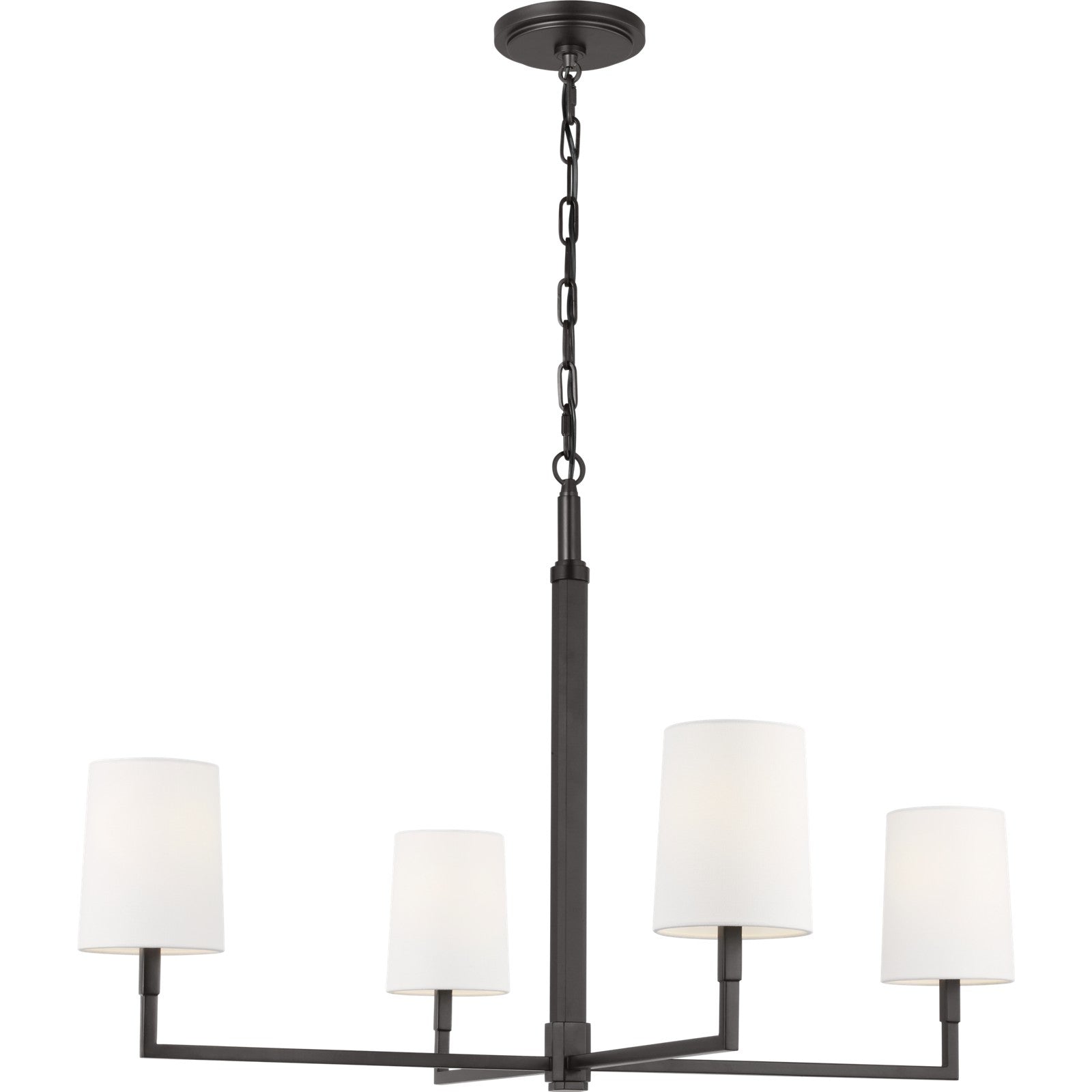 Danica Large Chandelier Aged Iron - Visual Comfort Ceiling Lights
