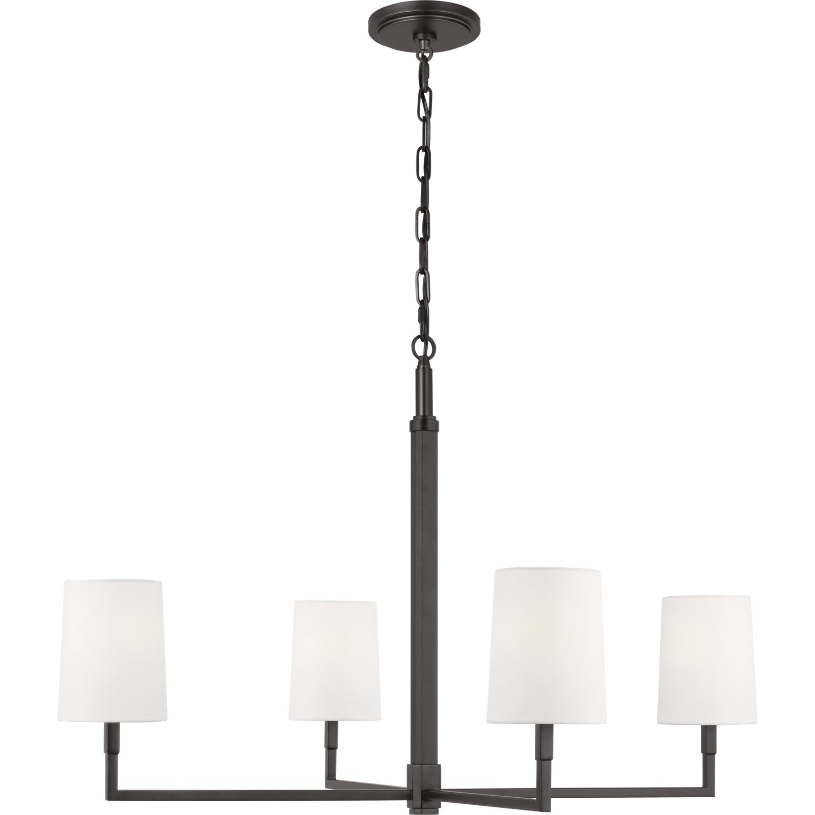 Danica Large Chandelier Aged Iron - Visual Comfort Ceiling Lights