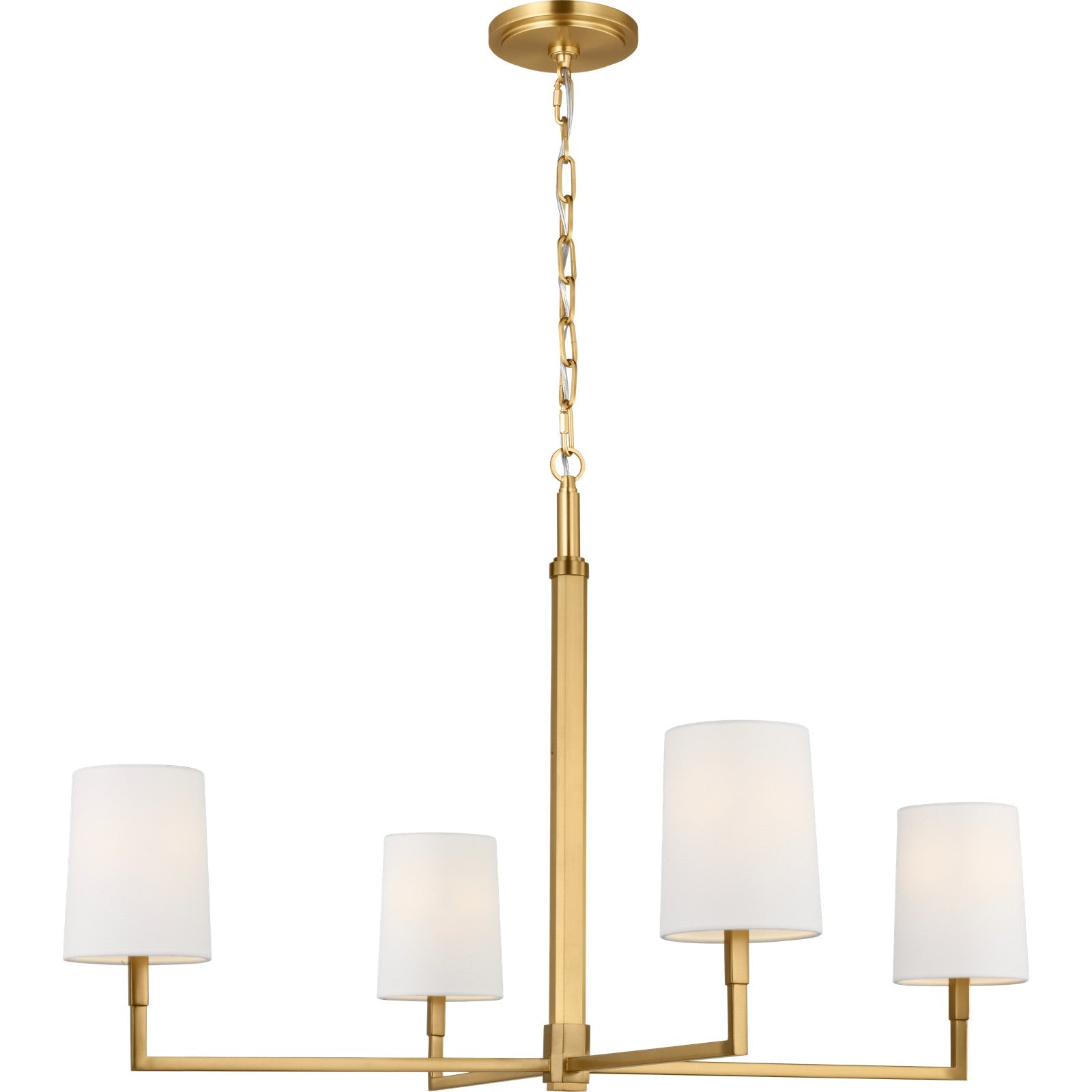 Danica Large Chandelier Aged Iron - Visual Comfort Ceiling Lights