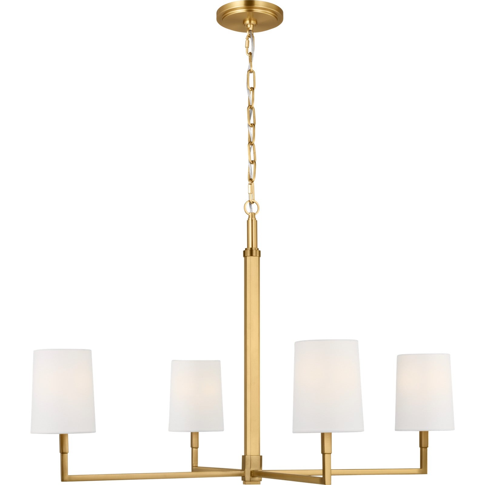 Danica Large Chandelier Aged Iron - Visual Comfort Ceiling Lights