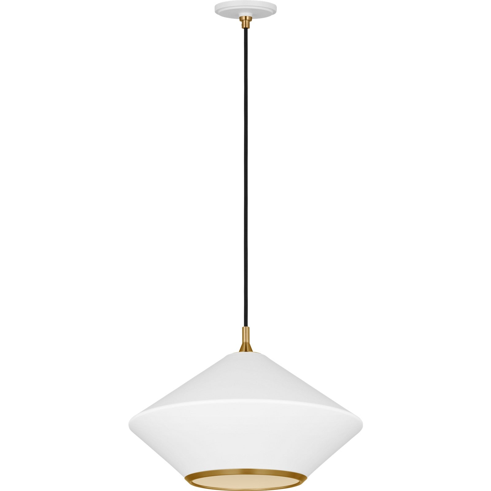 Stanza Extra Large Pendant Matte White - Visual Comfort Ceiling Lights