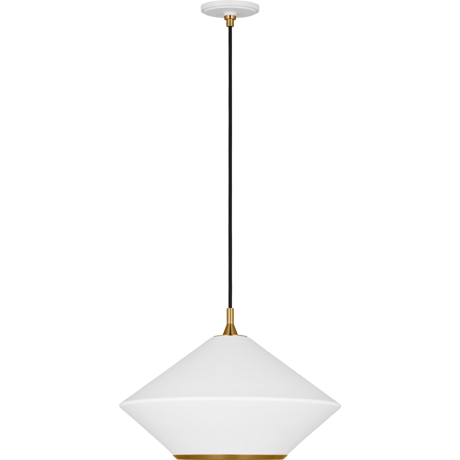 Stanza Extra Large Pendant Matte White - Visual Comfort Ceiling Lights