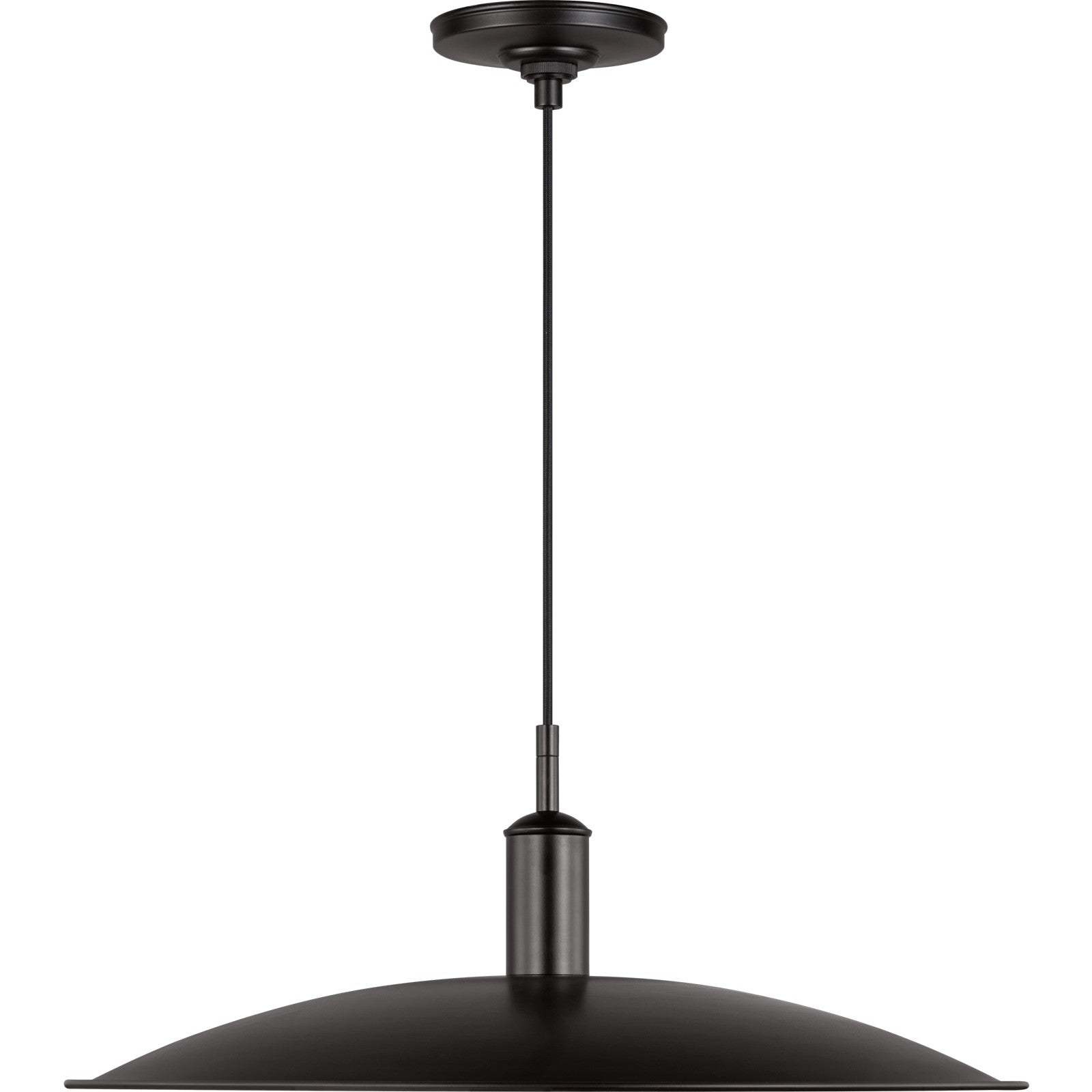 Dash Medium Pendant Aged Iron Bulbs Inc - Visual Comfort Ceiling Lights