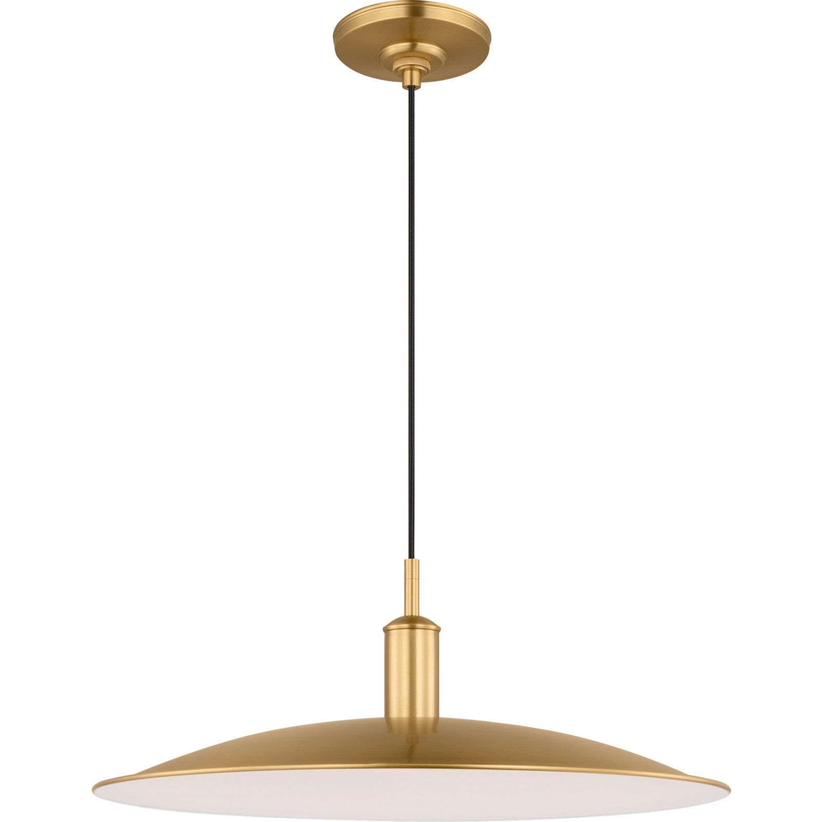 Dash Medium Pendant Aged Iron Bulbs Inc - Visual Comfort Ceiling Lights