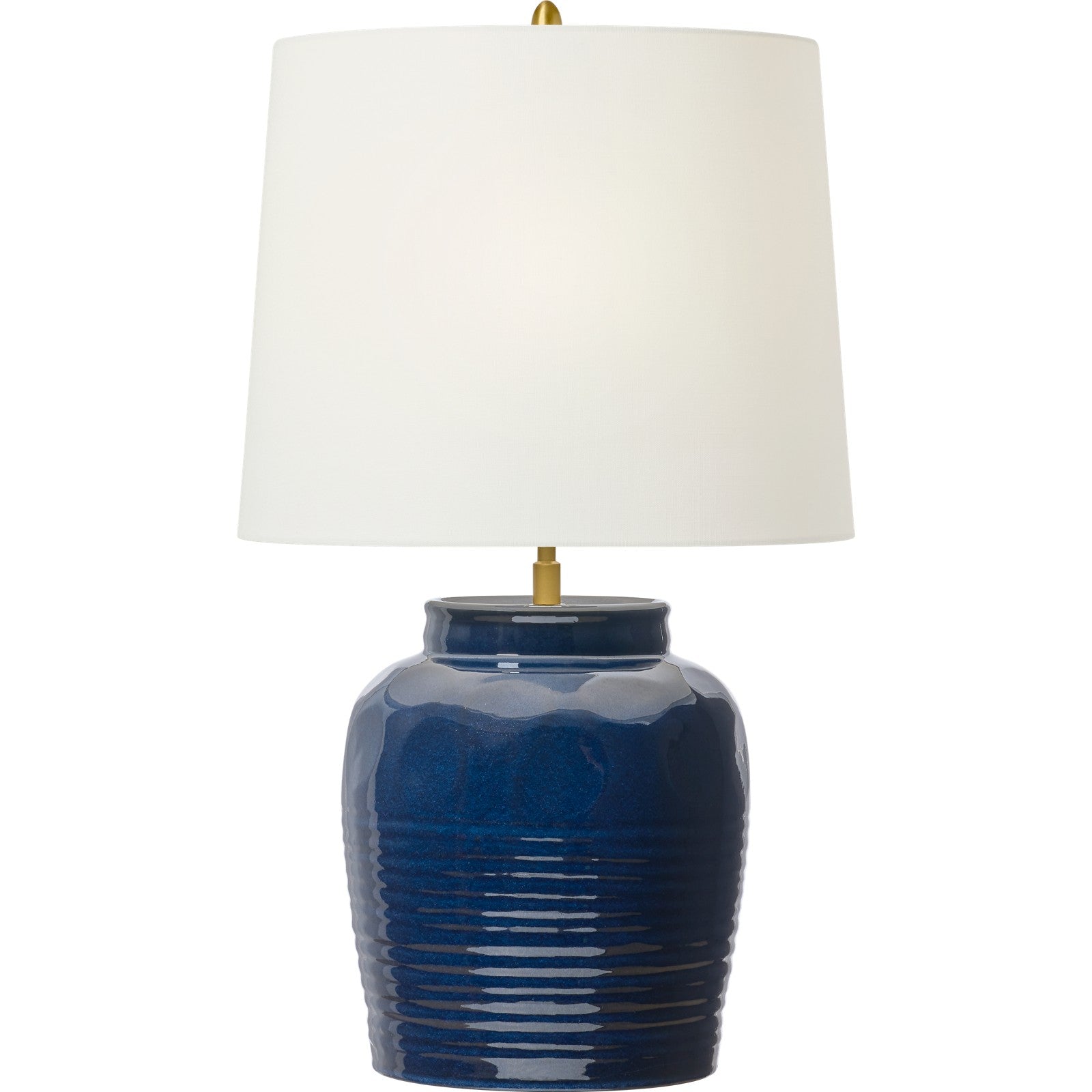 Selena Medium Table Lamp Mix Blue Brown - Visual Comfort Table Lamps