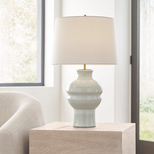 Jhoan Medium Table Lamp Mix Blue Brown - Visual Comfort Table Lamps